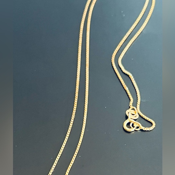 Sterling Silver gold overlay Blue Topaz necklace Ross Simons - Picture 4 of 5